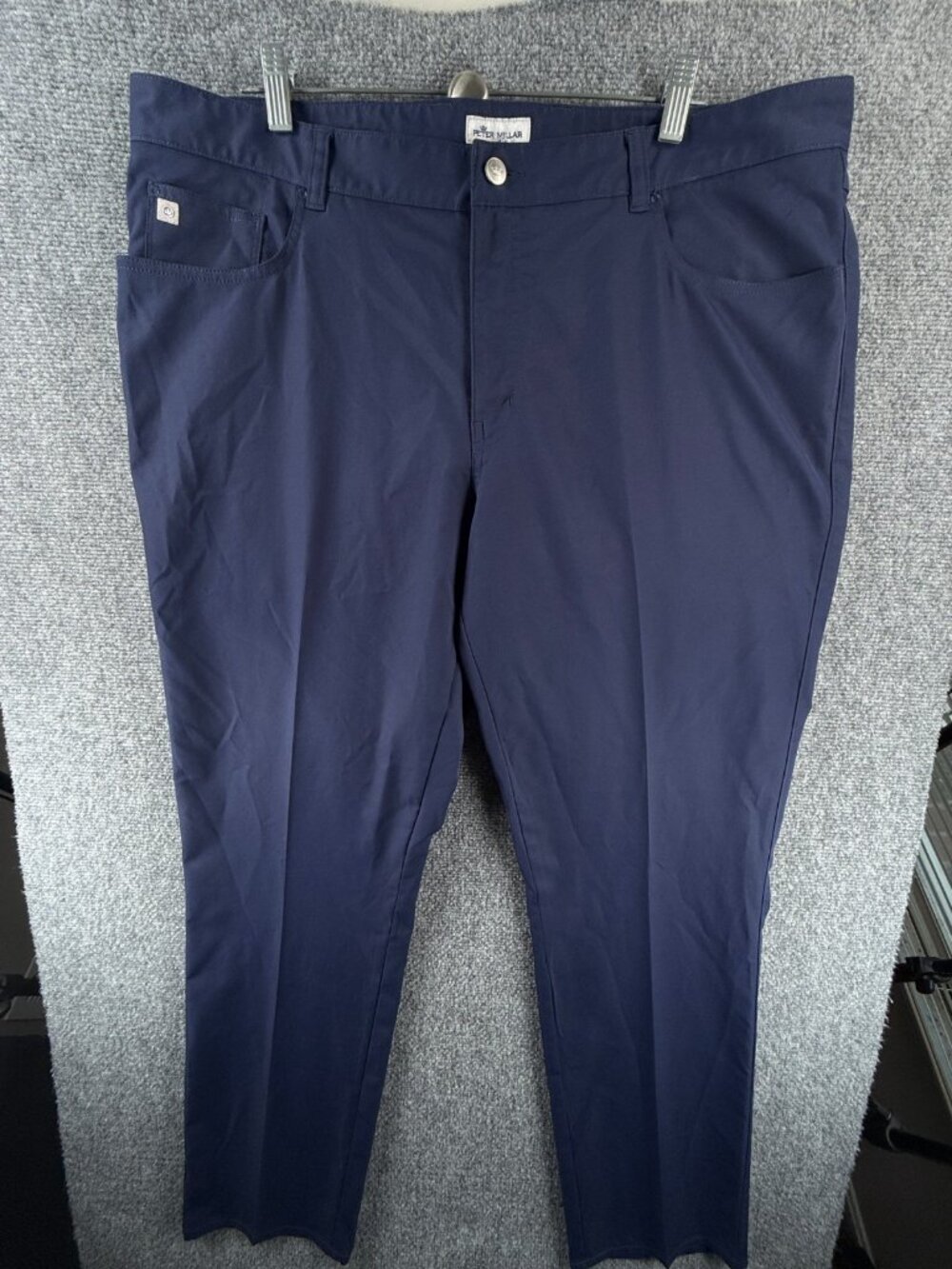 Peter Millar Men Navy Blue 40x32 All Polyester Golf Pants Active ACTL 40X32